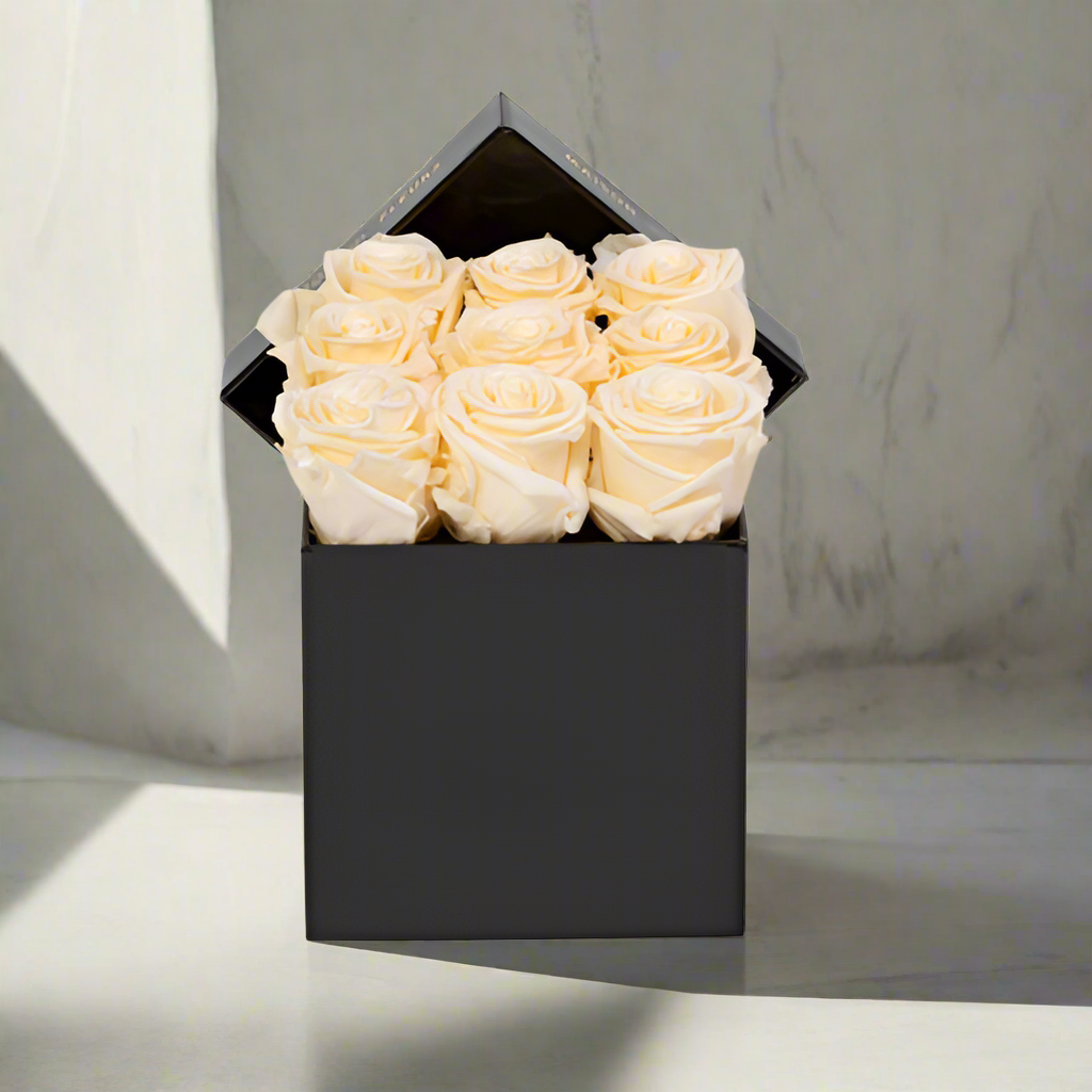 Luxury Black Box Roses